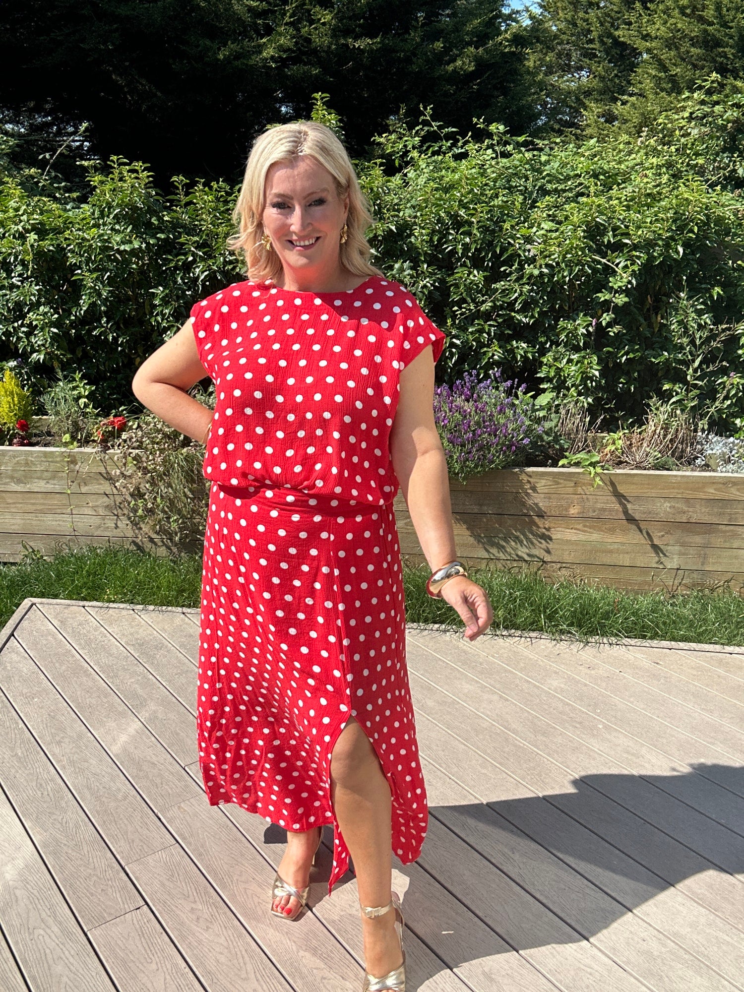 Farrah Dot Skirt