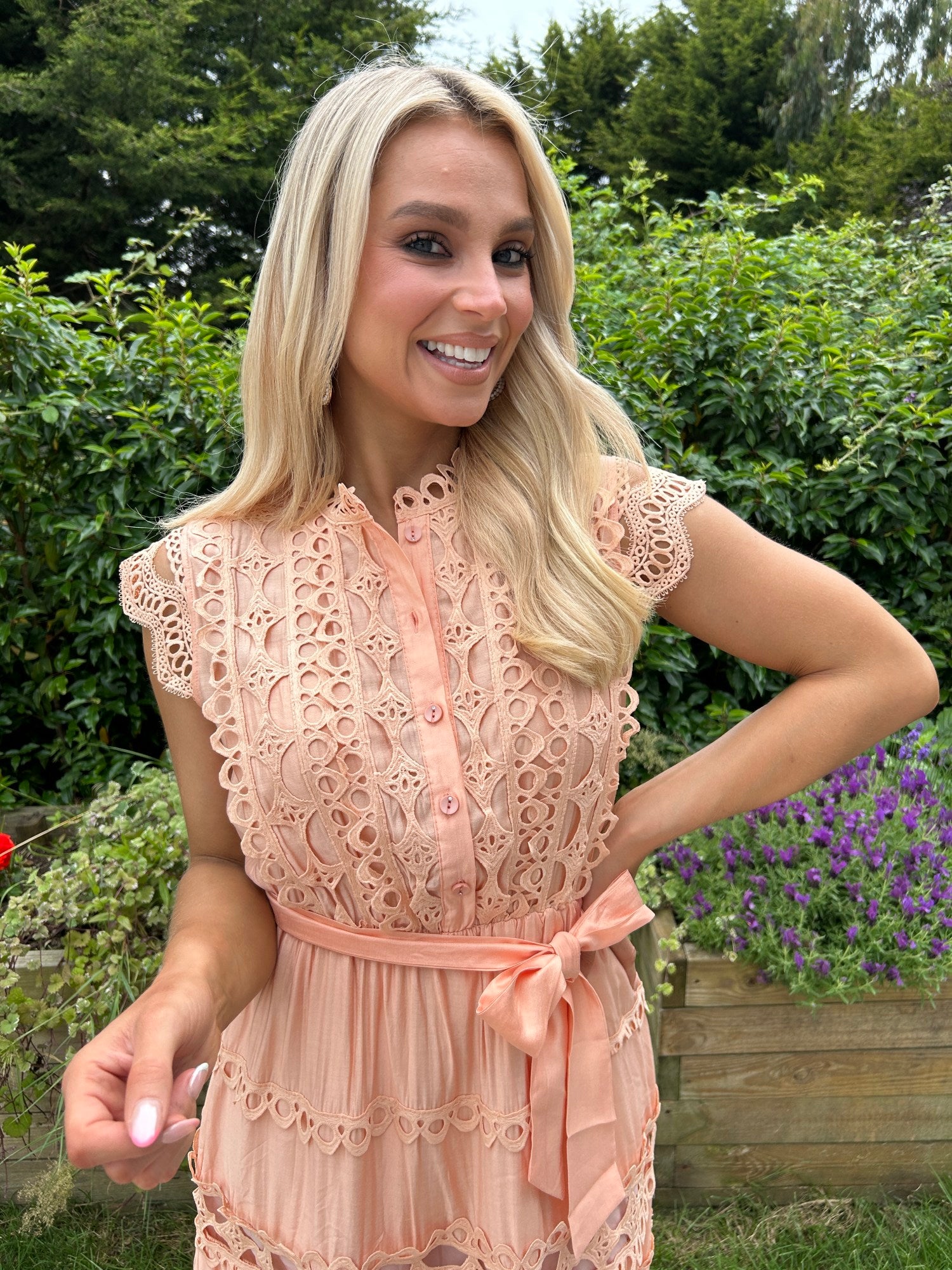 Elsa Dress Apricot - Image 1