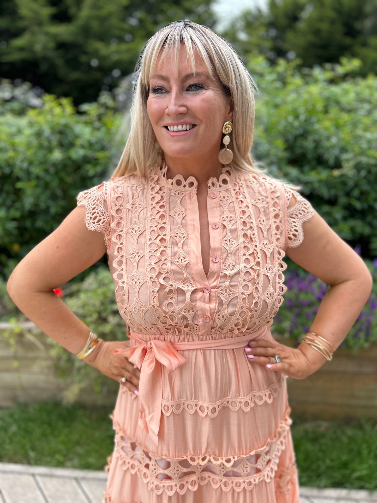 Elsa Dress Apricot - Image 6