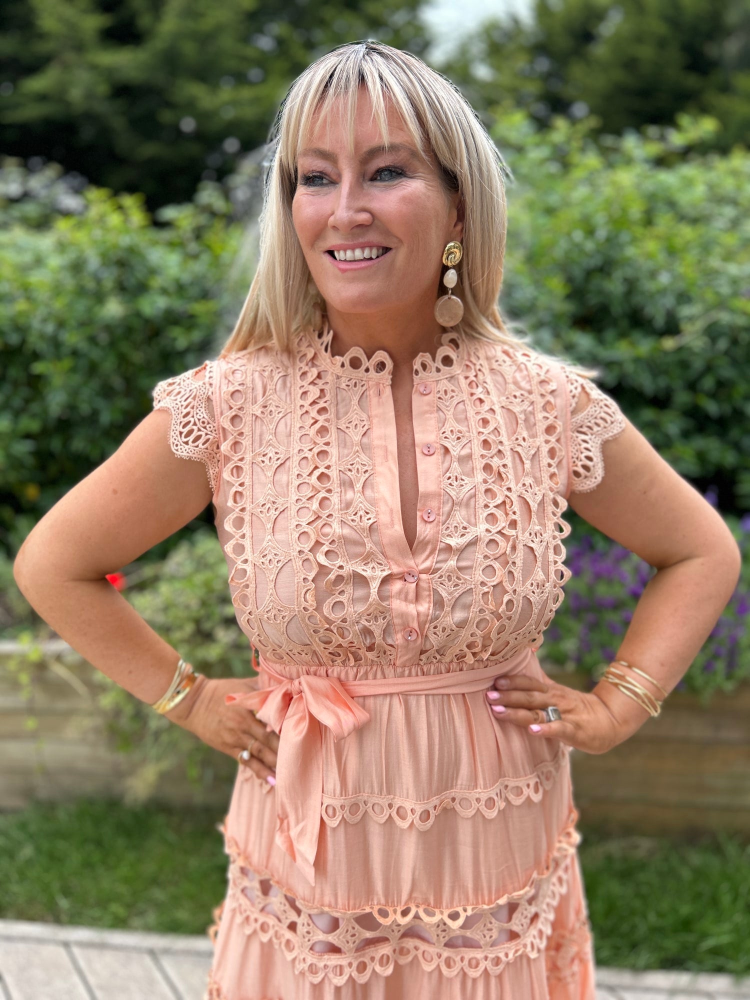 Elsa Dress Apricot - Image 6