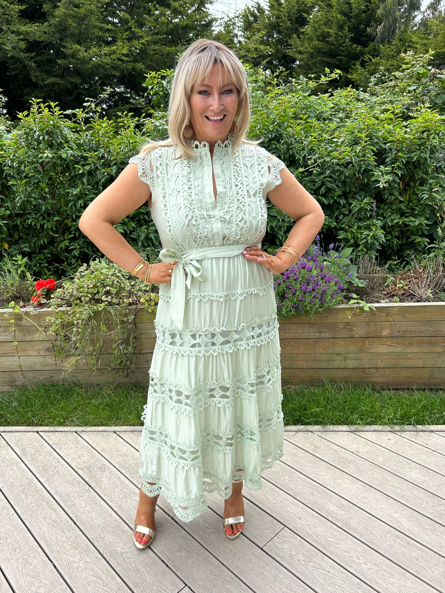 Elsa Dress Sage - Image 2