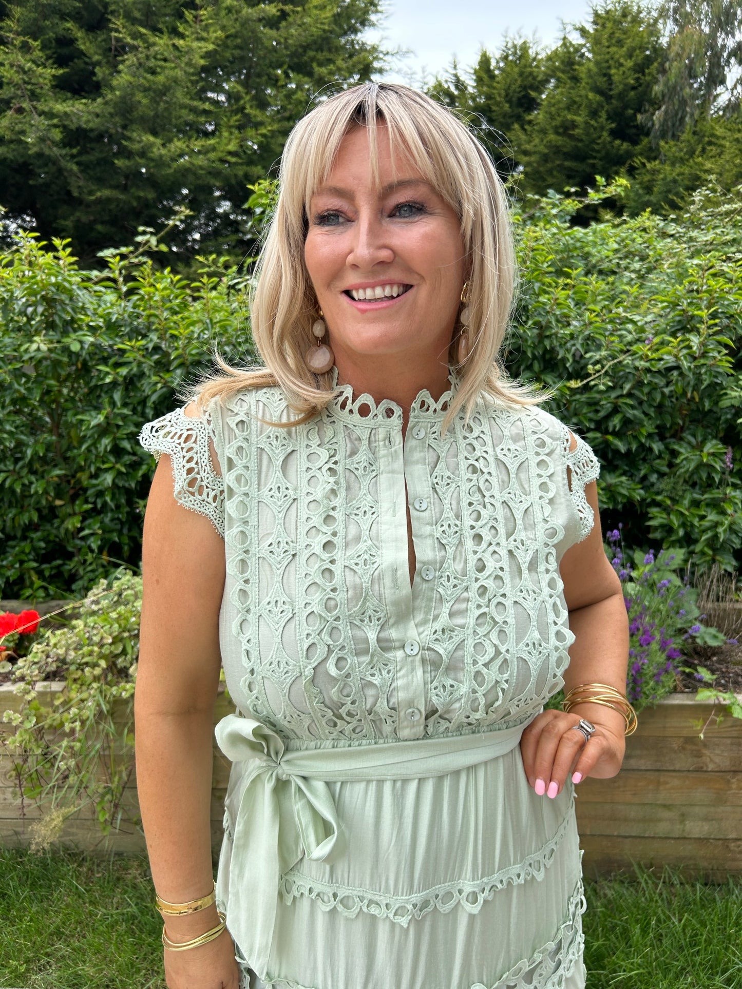 Elsa Dress Sage - Image 3