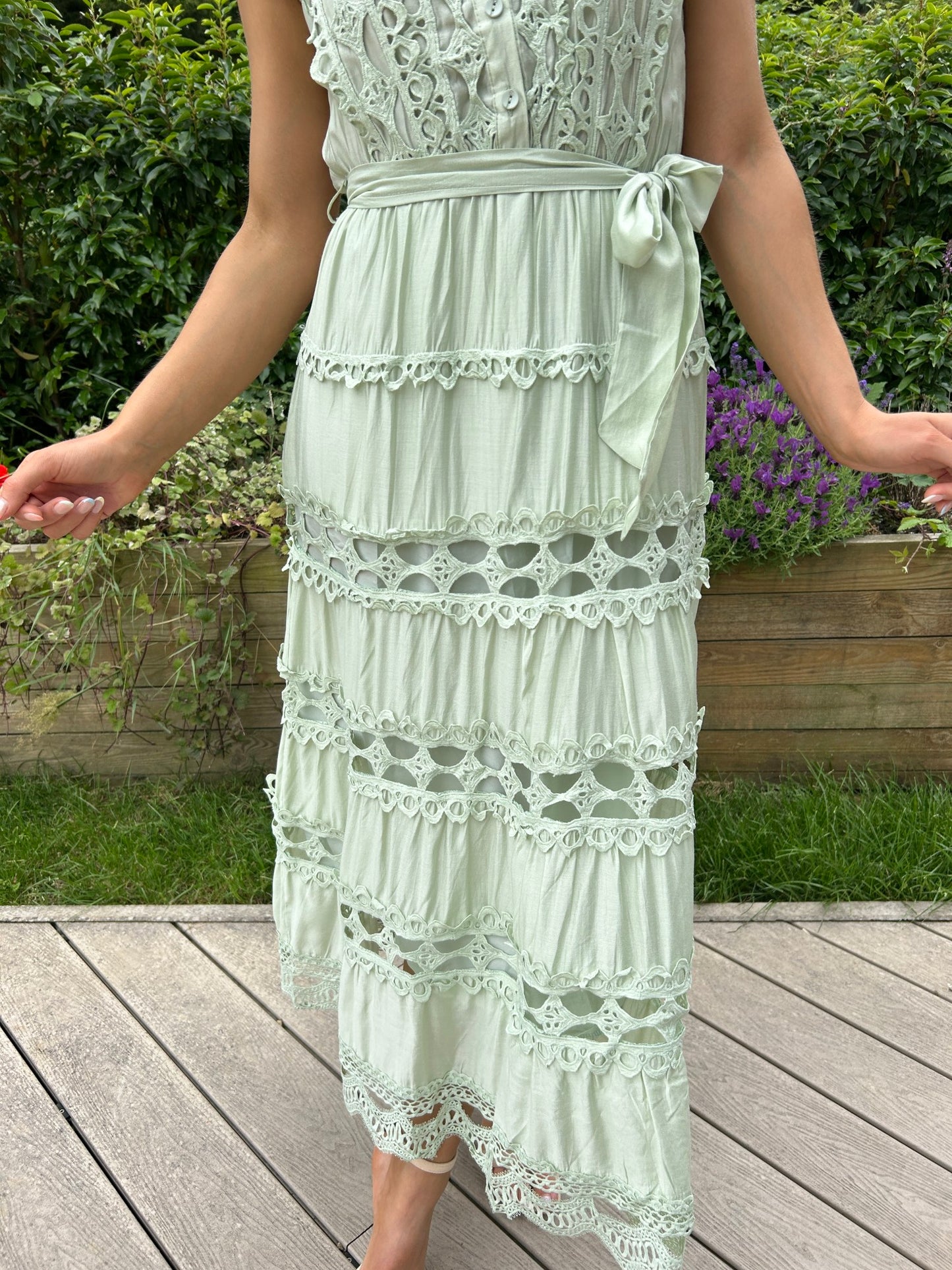Elsa Dress Sage - Image 9