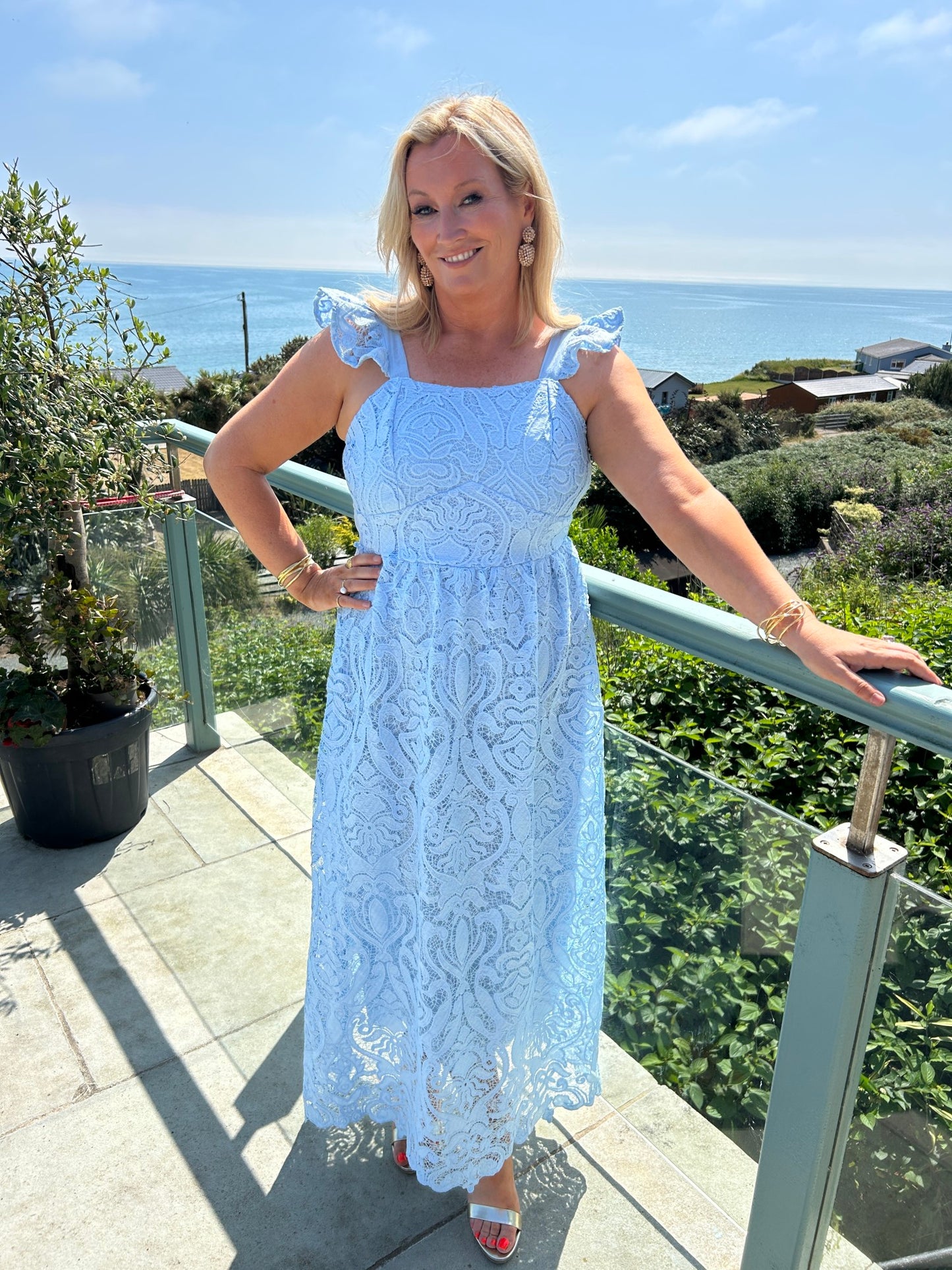 Reese Dress Blue - Image 2