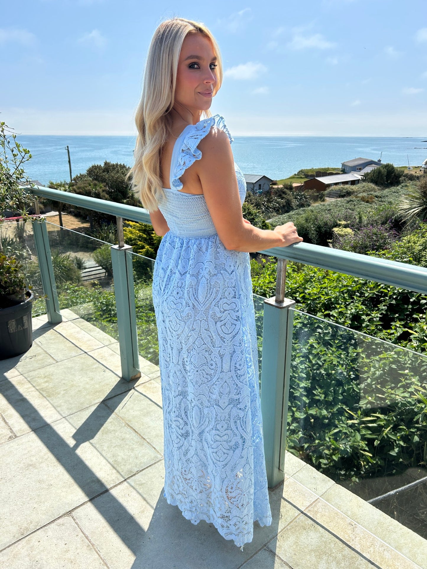 Reese Dress Blue - Image 3