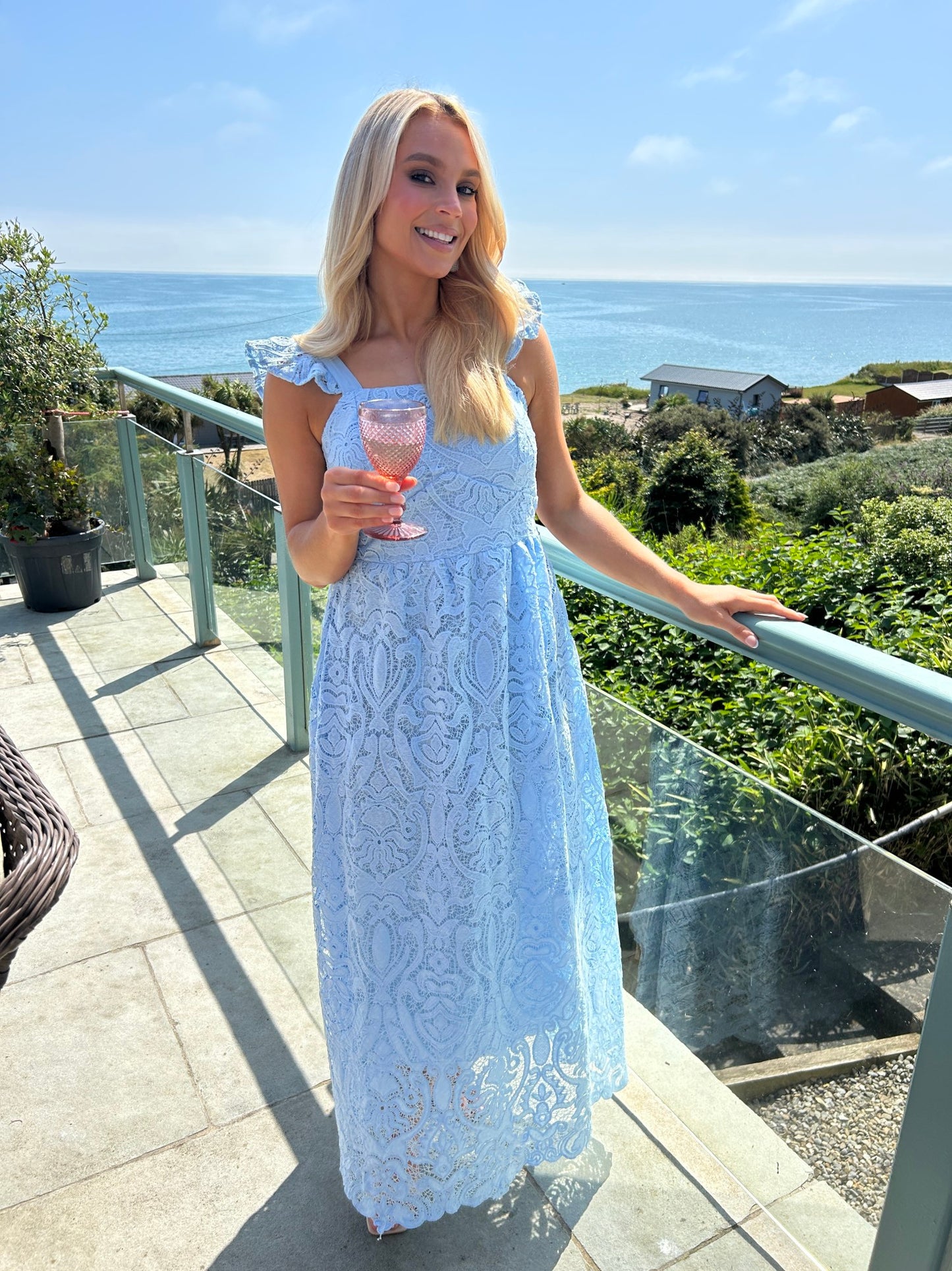 Reese Dress Blue - Image 7