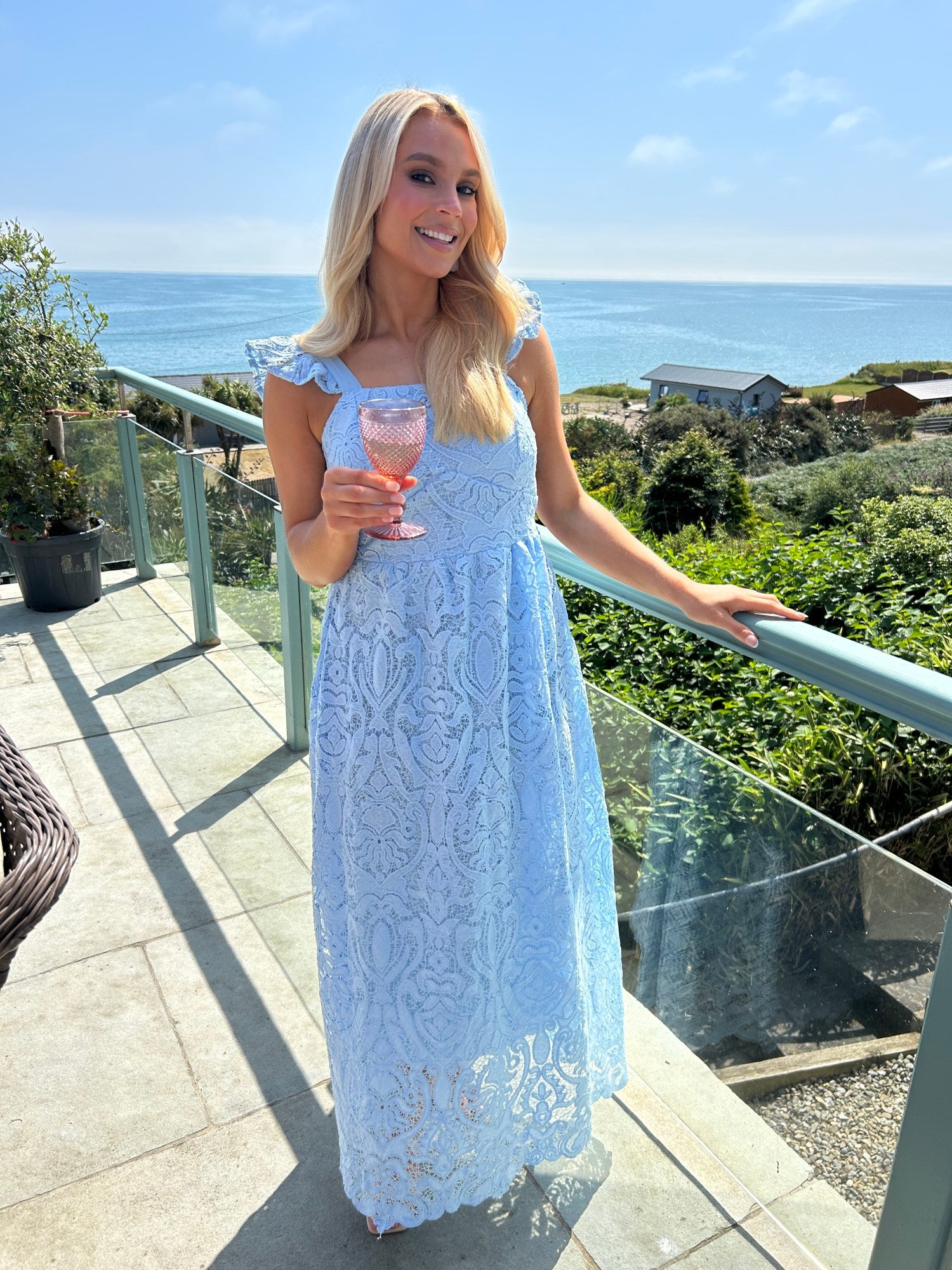 Reese Dress Blue - Image 7