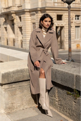 Evelyn Coat Taupe - Image unknown