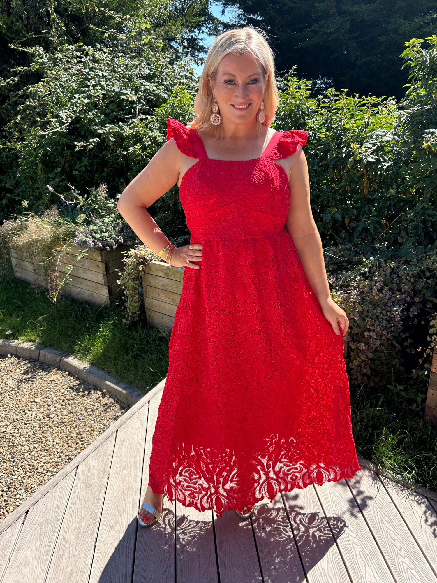 Reese Dress Red - Image 3