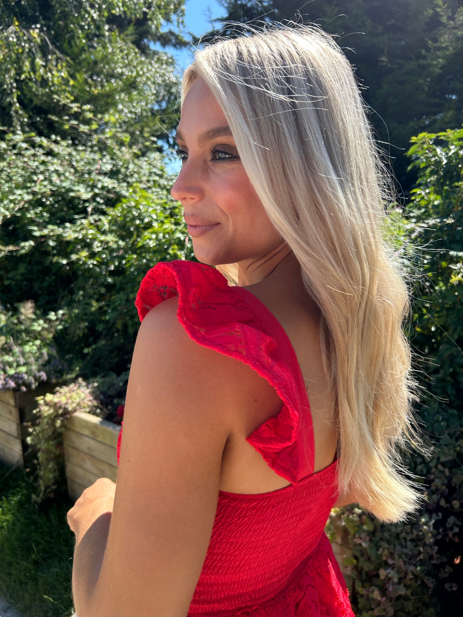 Reese Dress Red - Image 4