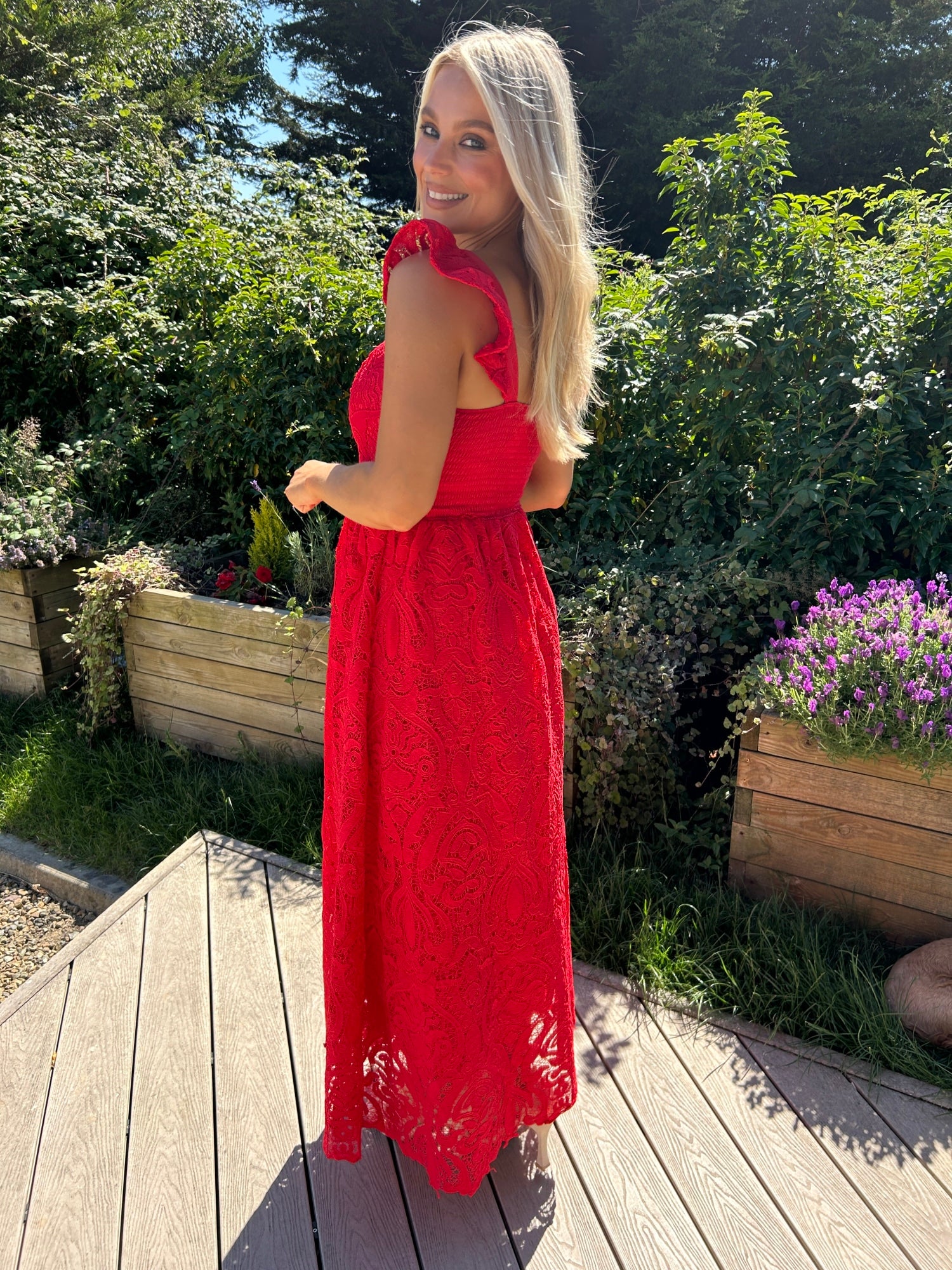 Reese Dress Red - Image 9