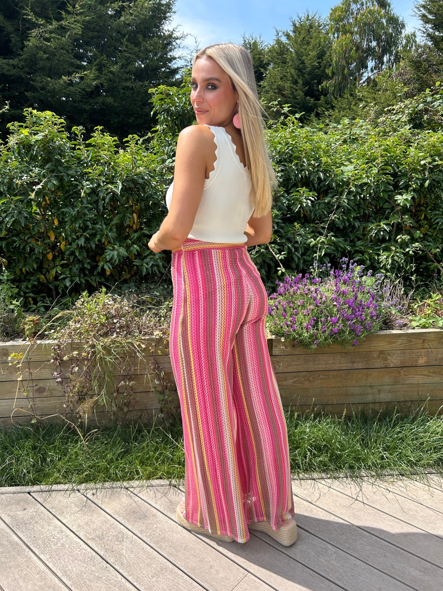 Sara Scallop Top Ecru - Image 8