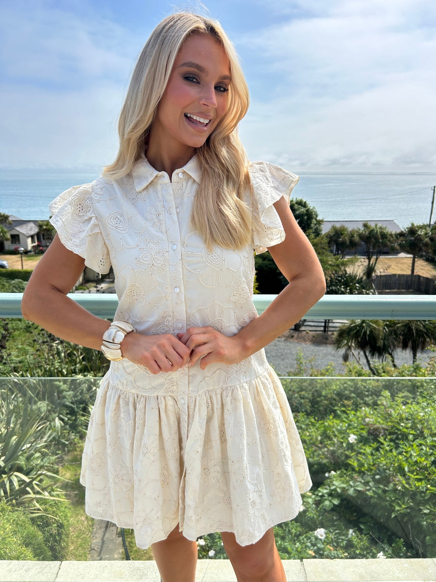  Hollie Cream Dress