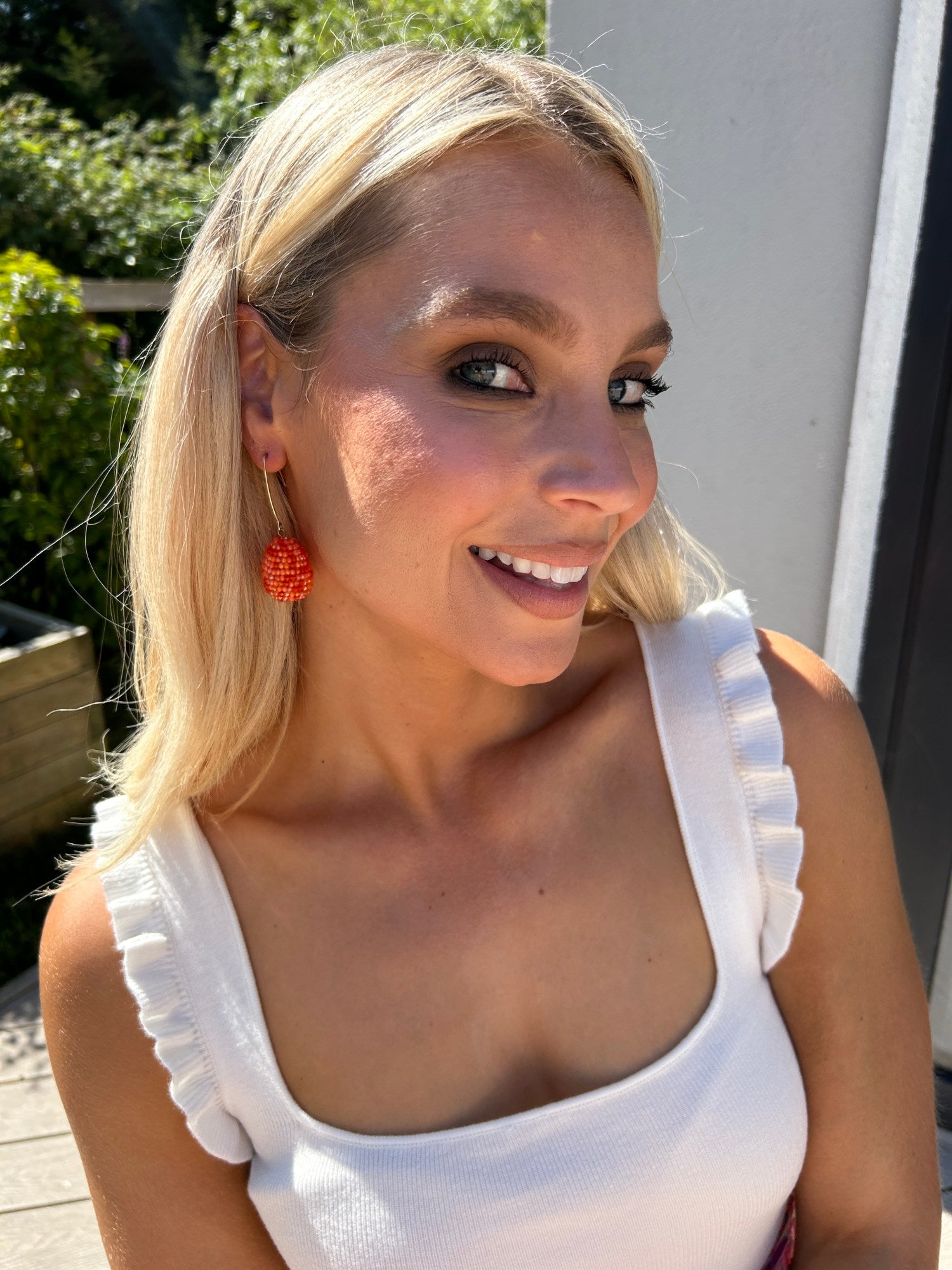 Ola Drop Earring Orange