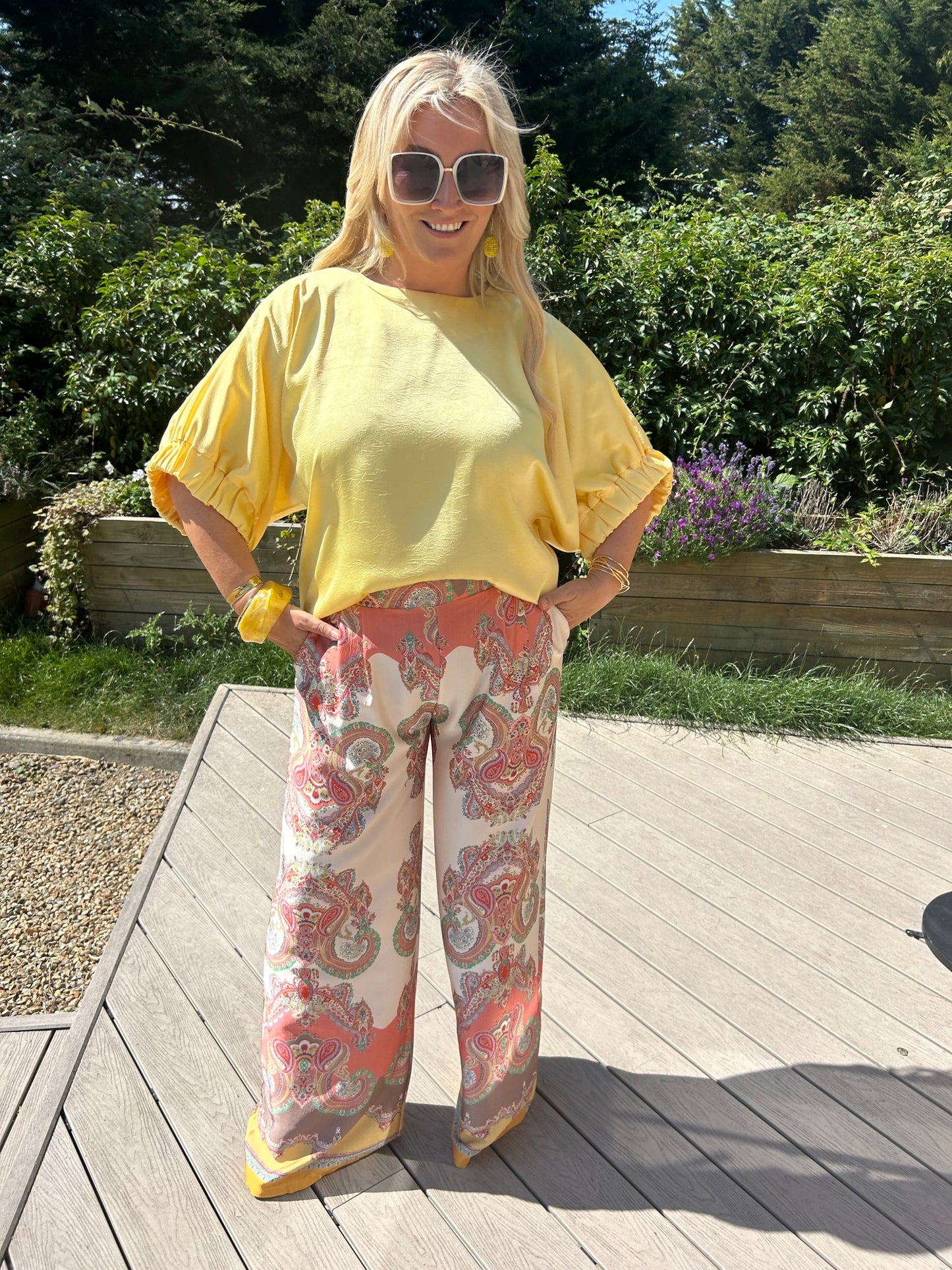 Lille Satin Top Yellow - Image 8
