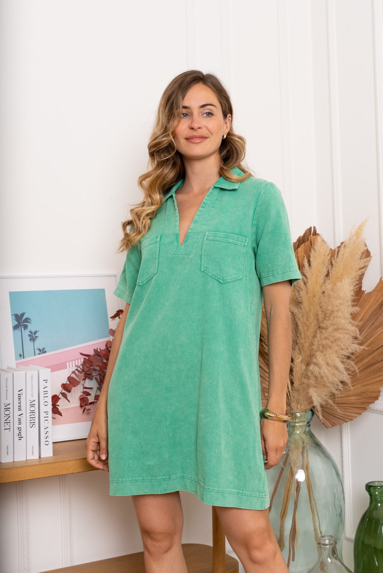 Gemma Dress Green - Image 6