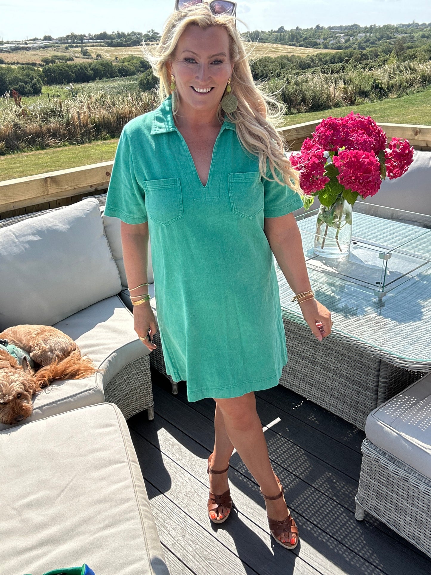 Gemma Dress Green - Image 5