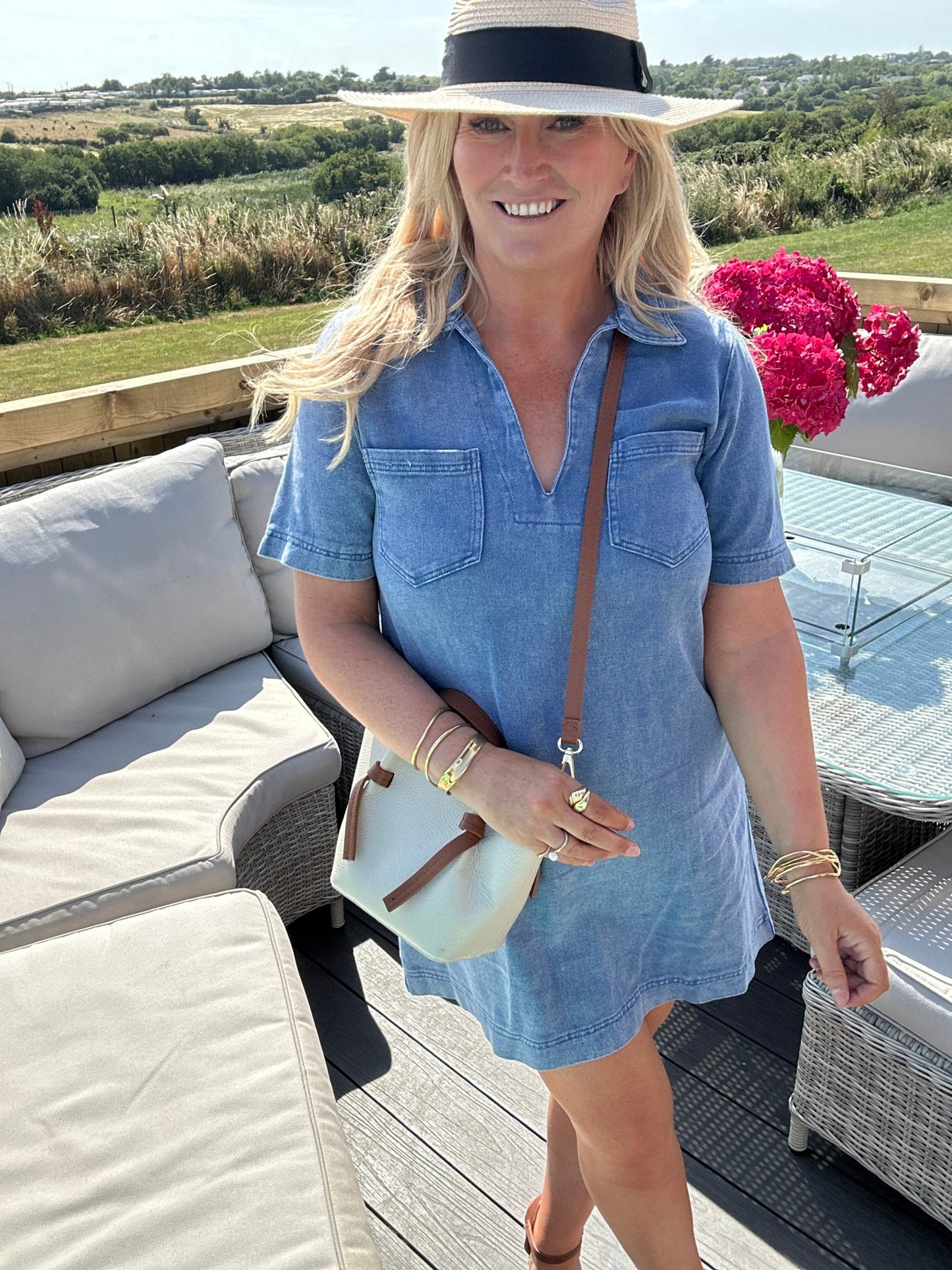 Gemma Dress Blue - Image 2