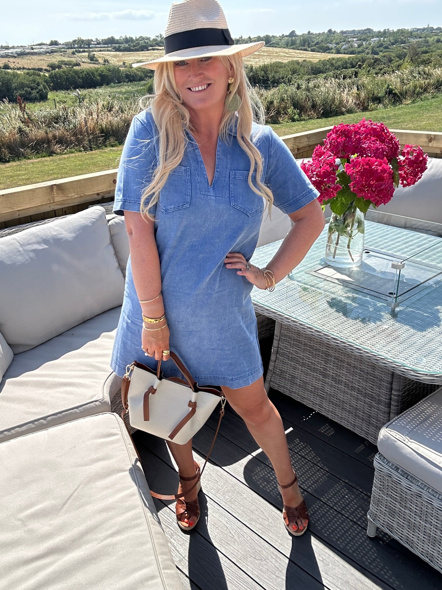 Gemma Dress Blue - Image 5