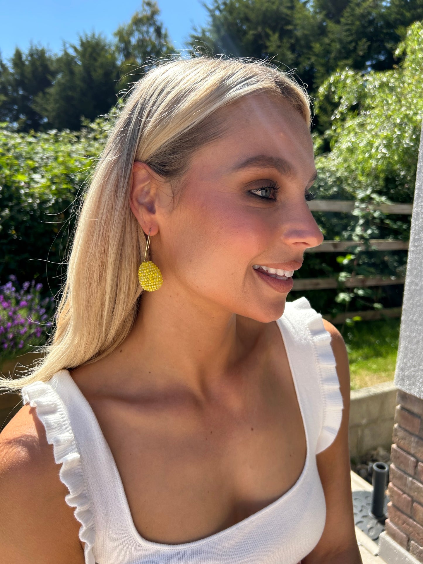 Ola Drop Earring Yellow