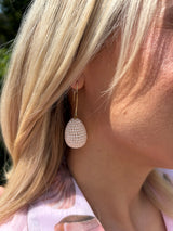 Ola Drop Earring Beige
