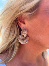 Ria Heart Earring Taupe