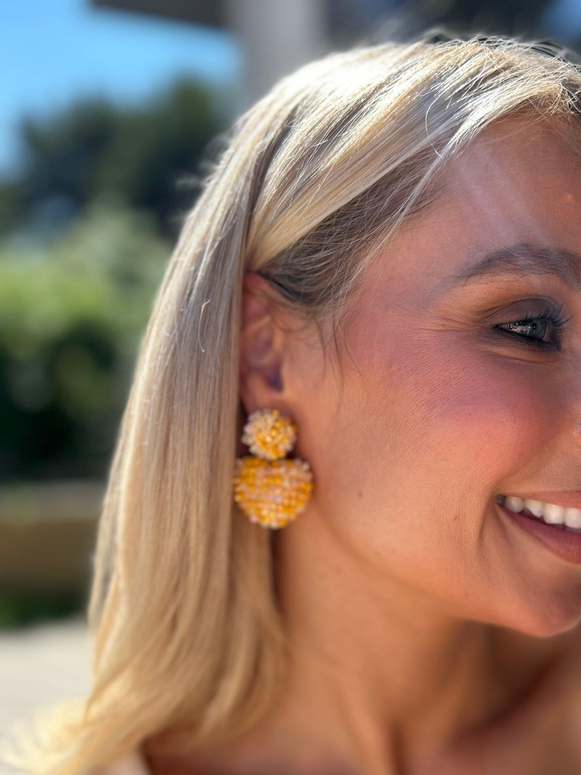 Ria Heart Earring Saffron
