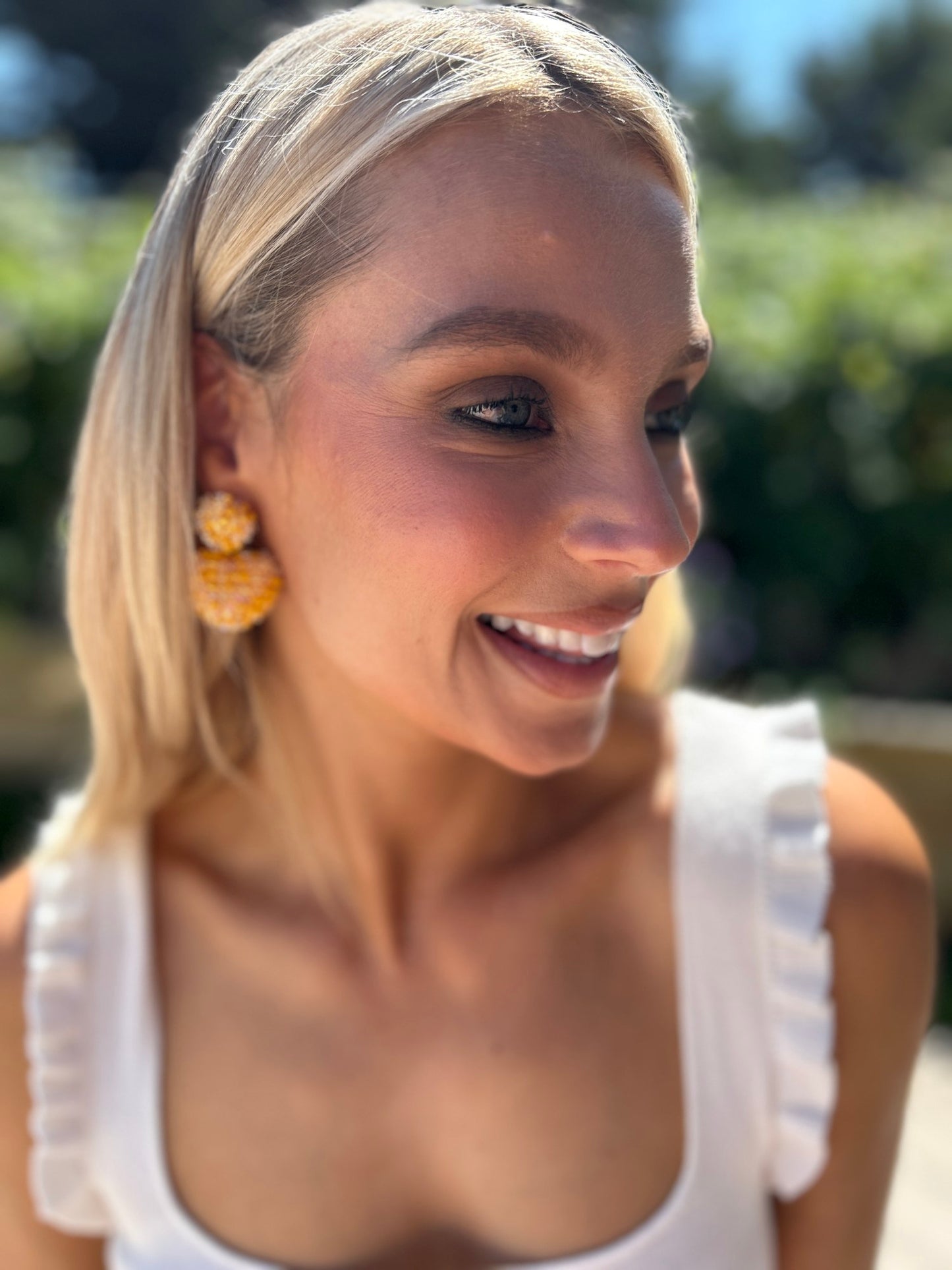 Ria Heart Earring Saffron