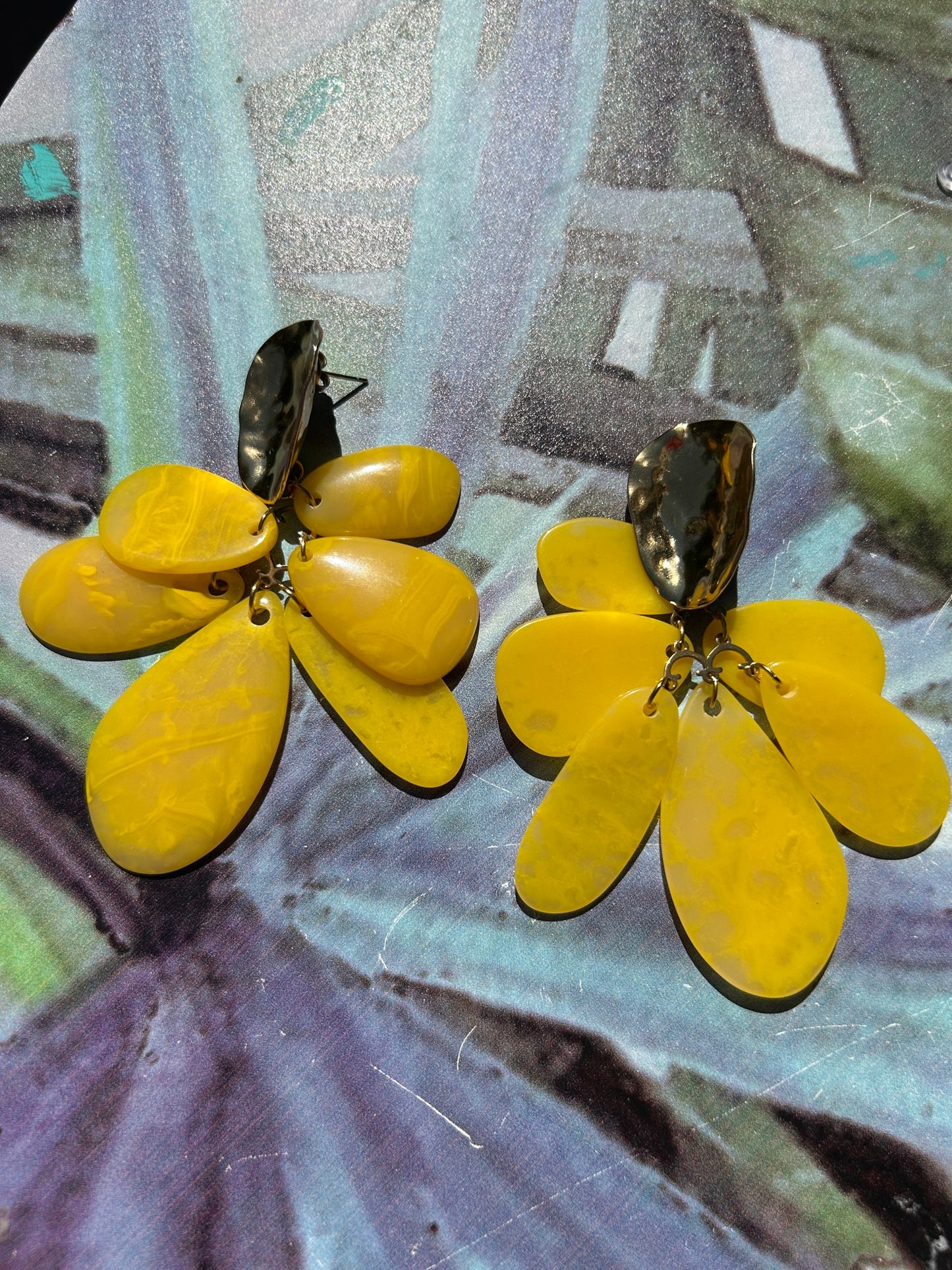 Petal Earring Yellow