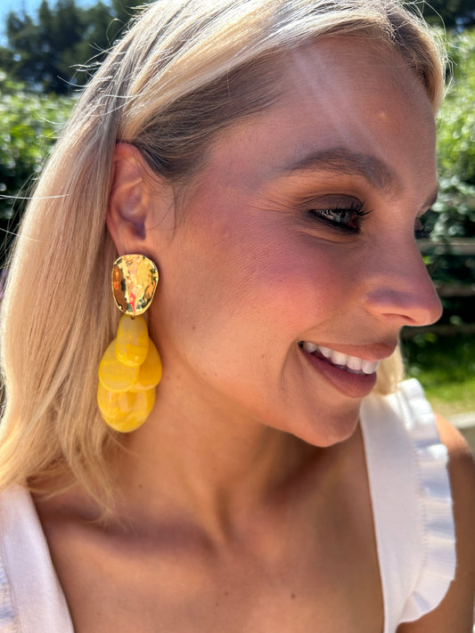 Petal Earring Yellow