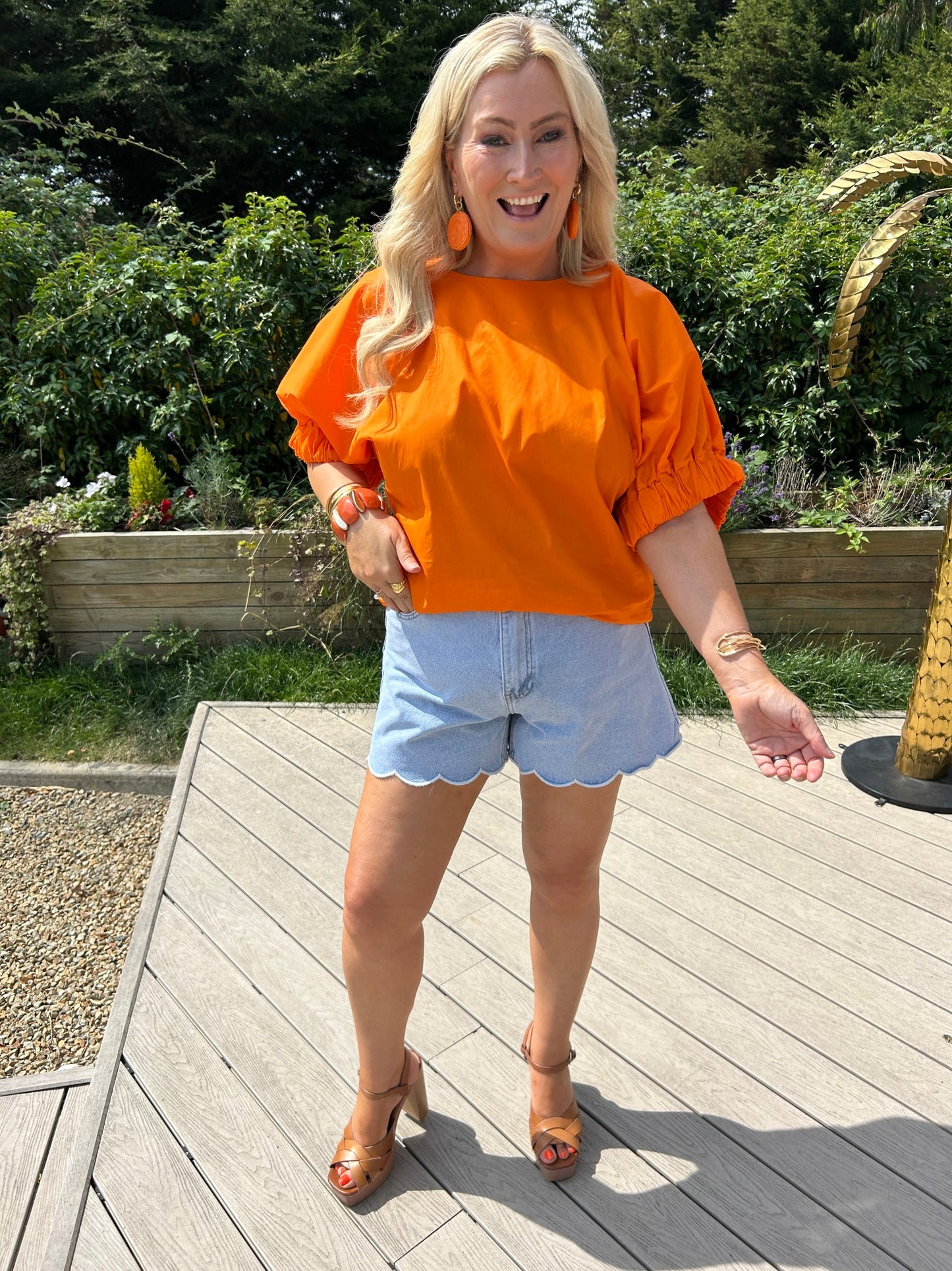 Fluer Denim Shorts