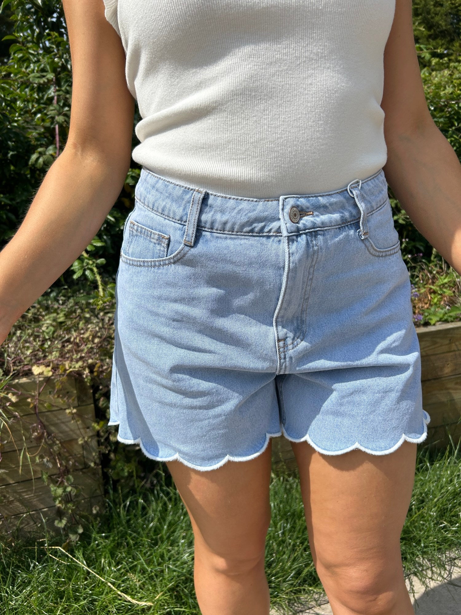 Fluer Denim Shorts