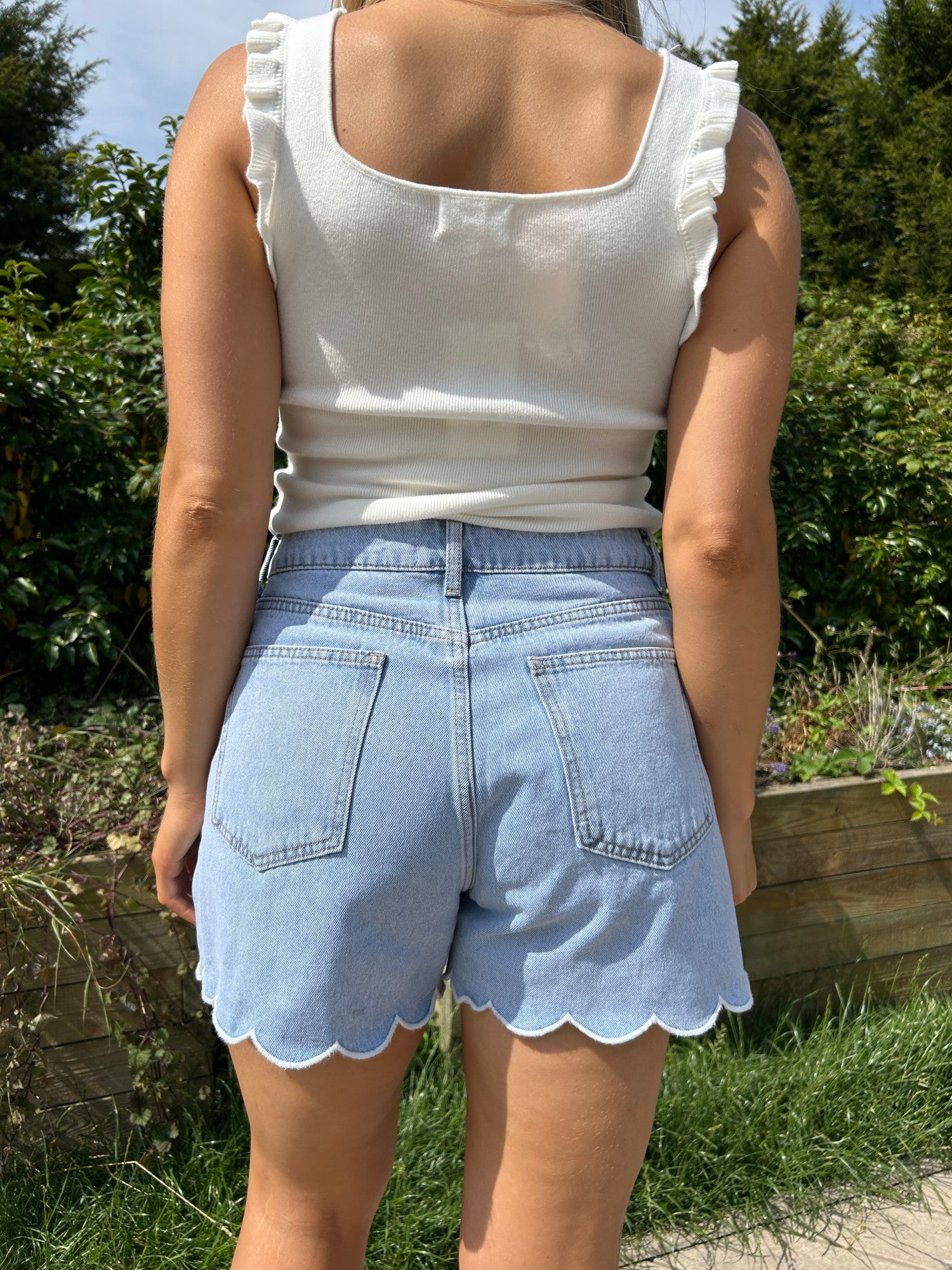 Fluer Denim Shorts