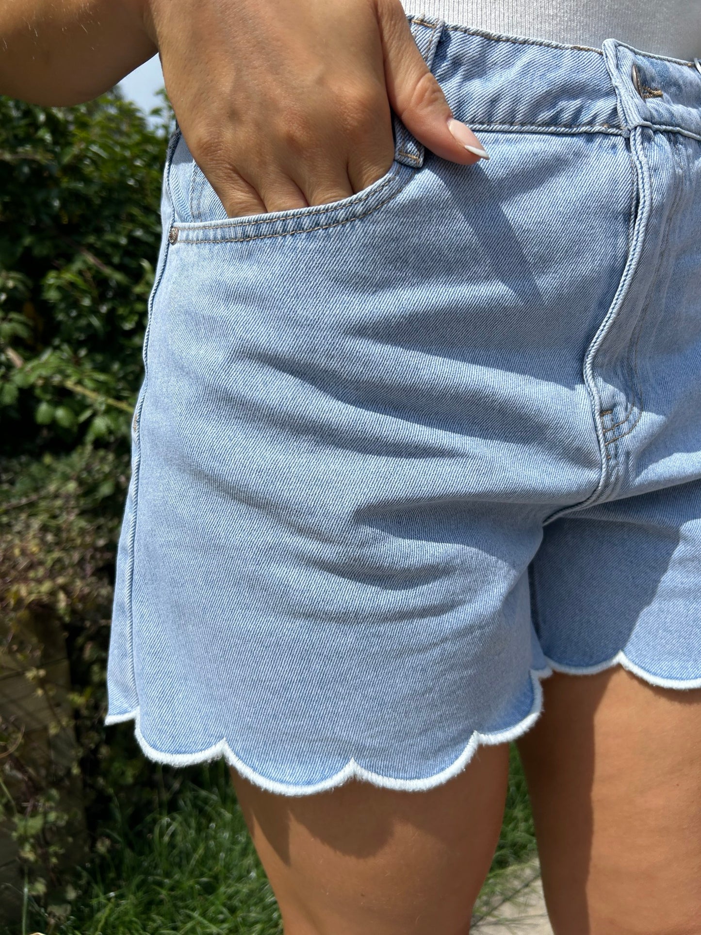Fluer Denim Shorts