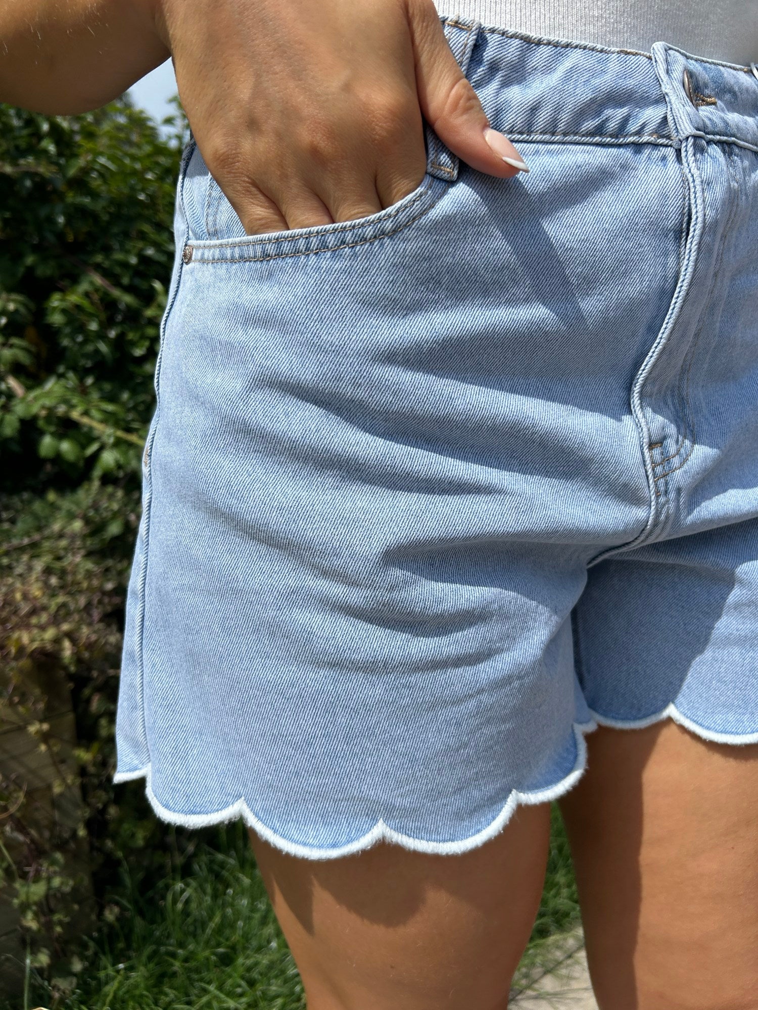 Fluer Denim Shorts