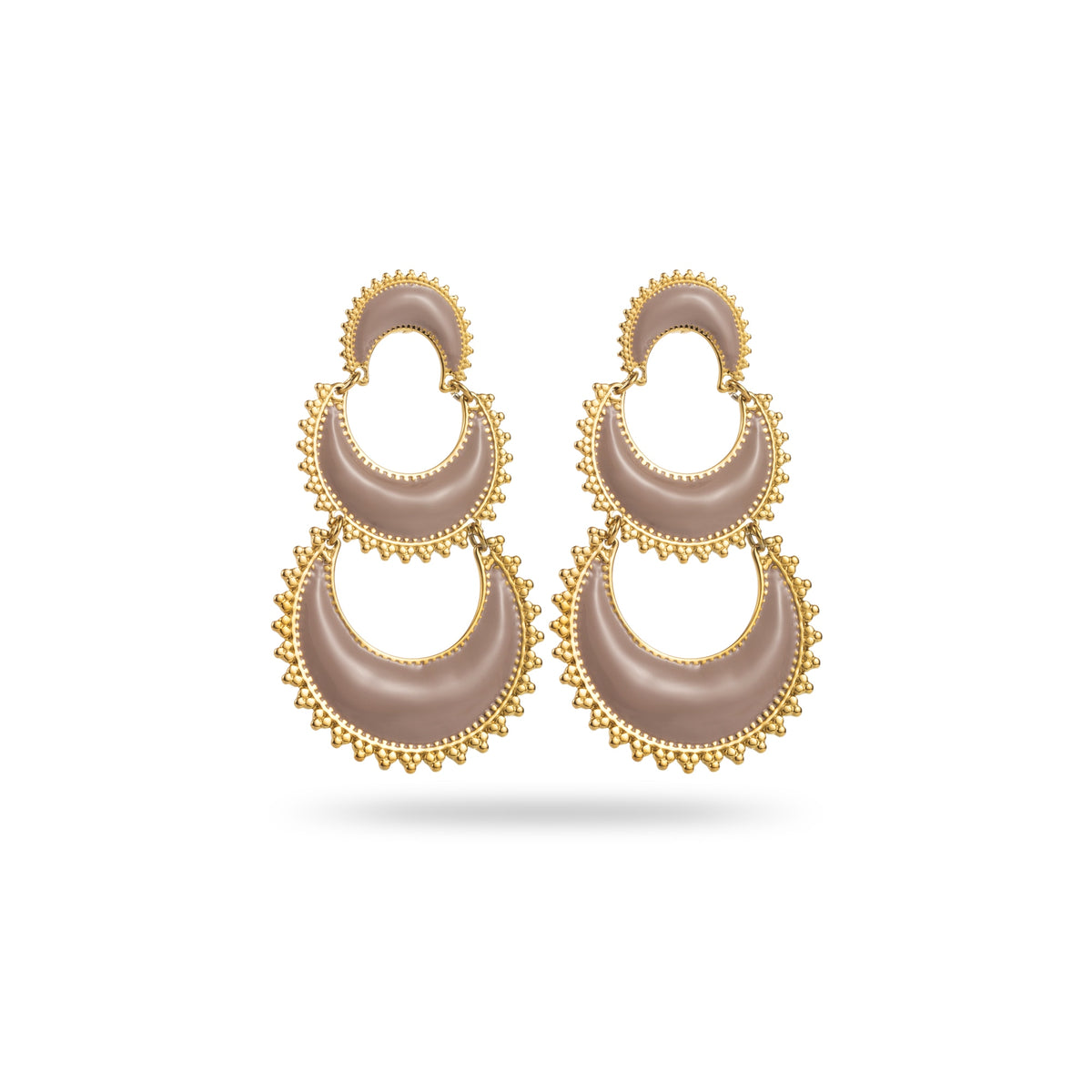 Luna Earring Taupe