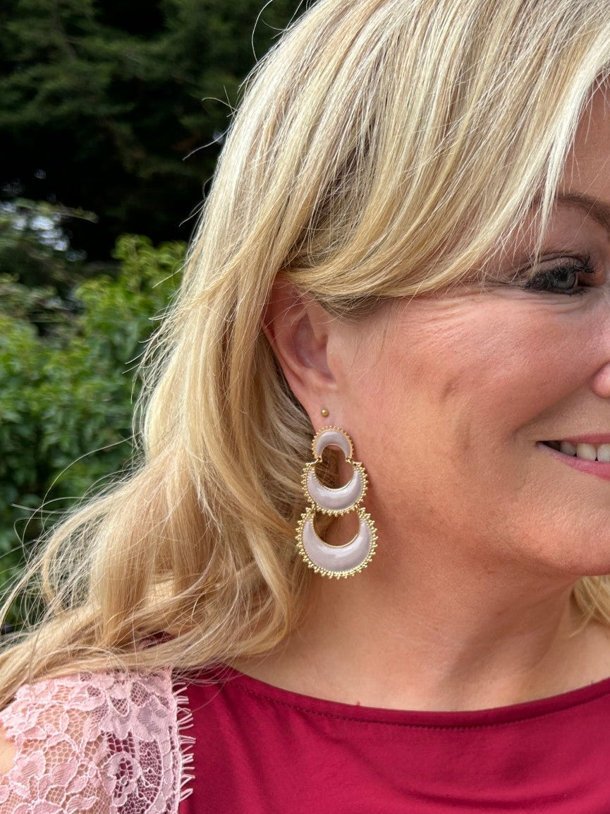 Luna Earring Taupe