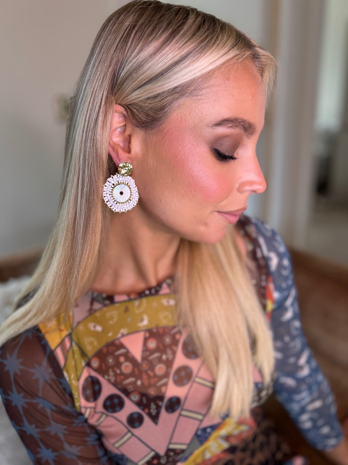 Sol Earring White