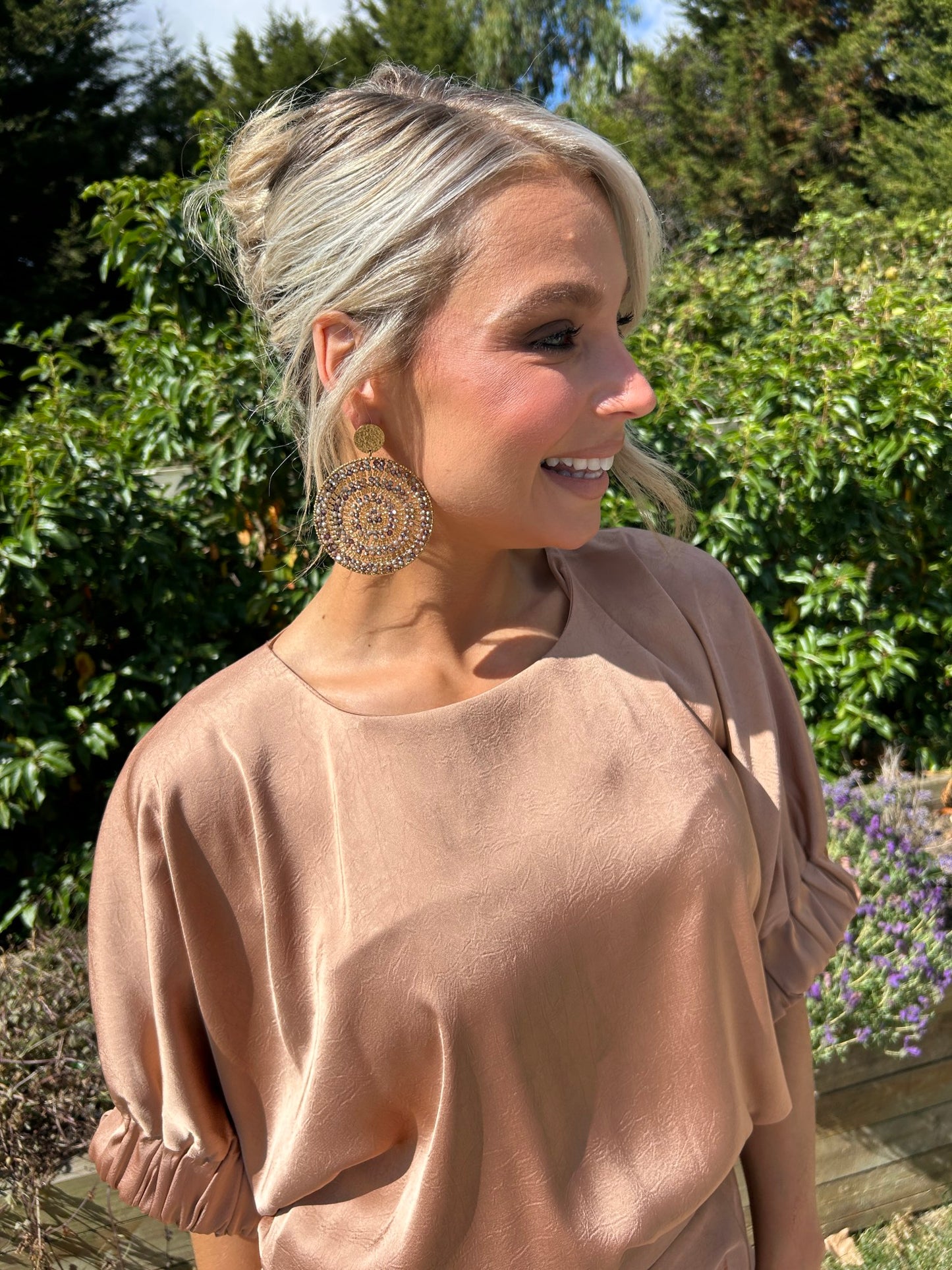 Sia Earring Bronze - Image 1
